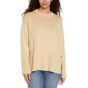 GAP 24/7 Split-Hem Crewneck Sweater in 100% Cotton